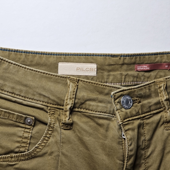 Pilcro Anthropologie Jackson High Waisted Tapered Leg Twill Pants - Picture 4 of 4